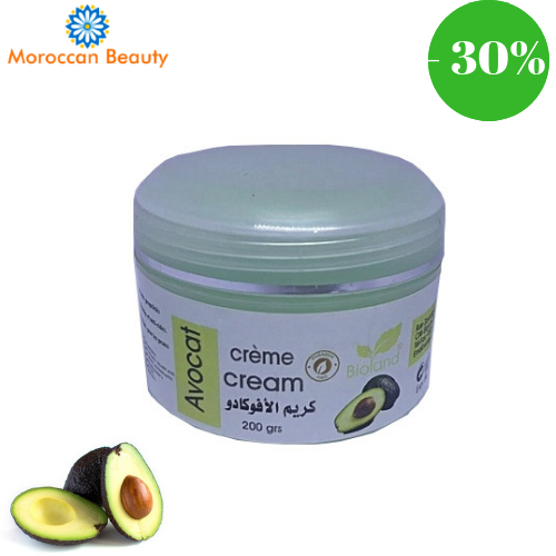 Crème Hydratante pour les Mains et pieds à l'Huile d'Avocat BIO 200Gr