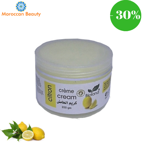 Crème Citron pour main et pied 100% BIO, 200Gr