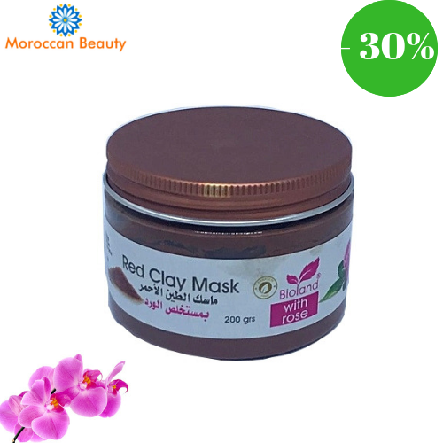 MASQUE D’ARGILE ROUGE pour le visage